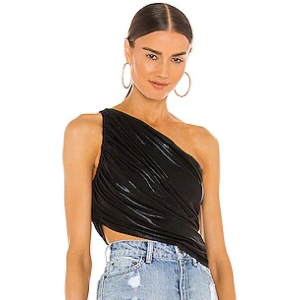 Norma Kamali Diana One-Shoulder Top